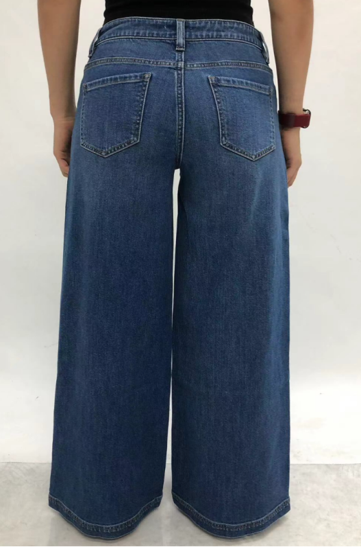NEW YORK  M-HIGH FLARED RISE WIDE LEG  FULL JEANS BYW8439