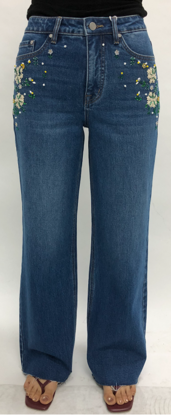 NEW YORK HIGH RISE WIDE LEG FULL JEANS BYW8421