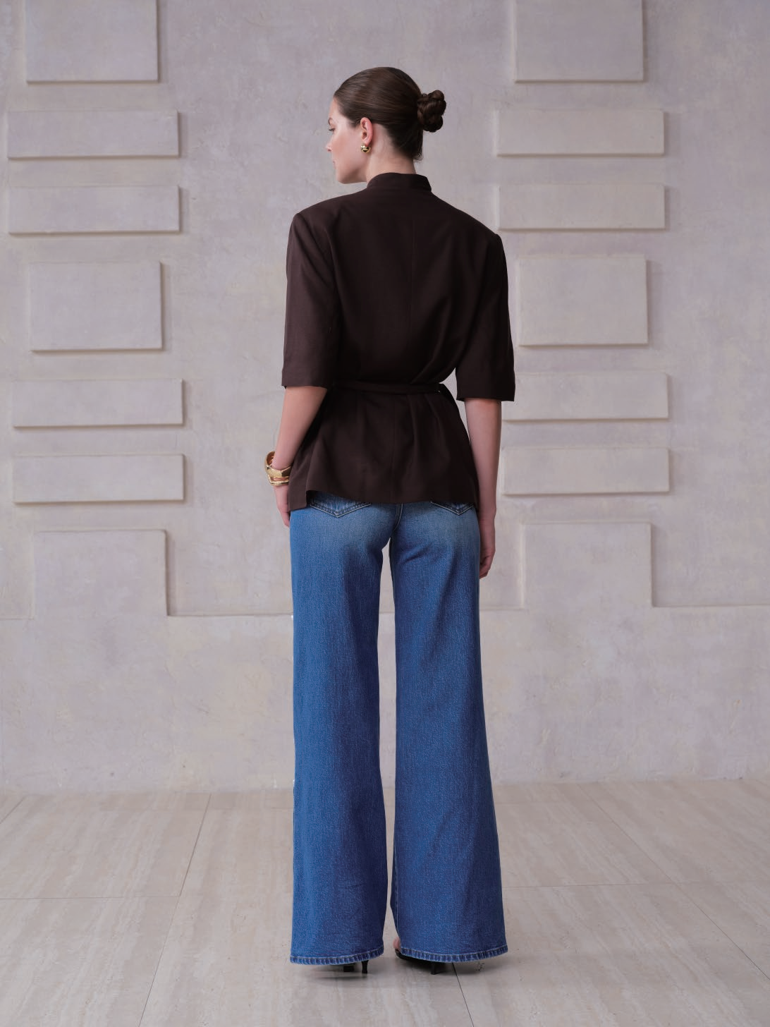NEW YORK HIGH RISE WIDE LEG FULL JEANS BYW8410