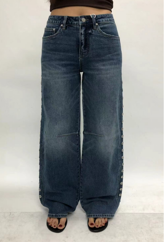 NEW YORK HIGH RISE WIDE LEG TALL JEANS BYW8442
