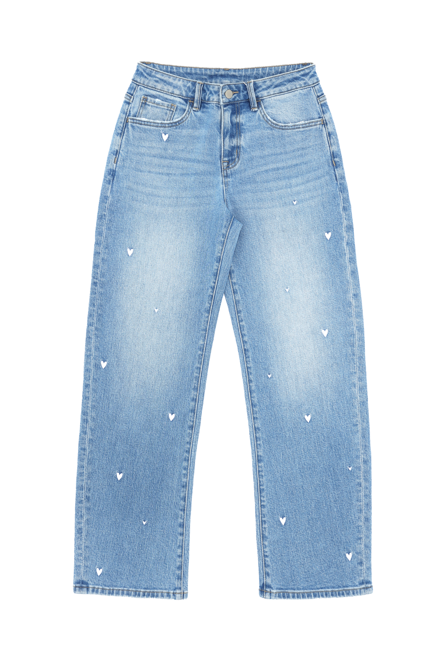 FLORA MID RISE BARREL  BYOX036 (BYJJ065) MEDIUM BLUE