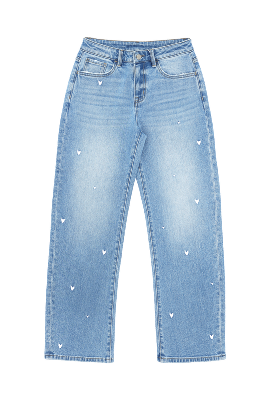 FLORA MID RISE BARREL  BYOX036 (BYJJ065) MEDIUM BLUE