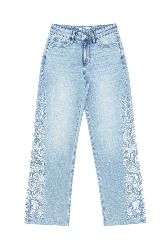 FLORA MID RISE STRAIGHT BYT5309 (BYMJ315) LIGHT BLUE