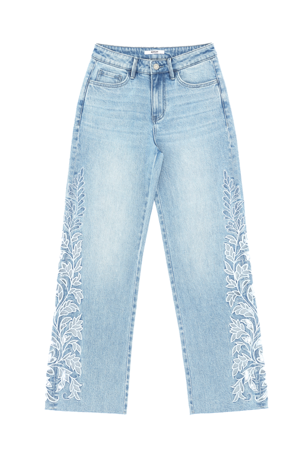 FLORA MID RISE STRAIGHT BYT5309 (BYMJ315) LIGHT BLUE