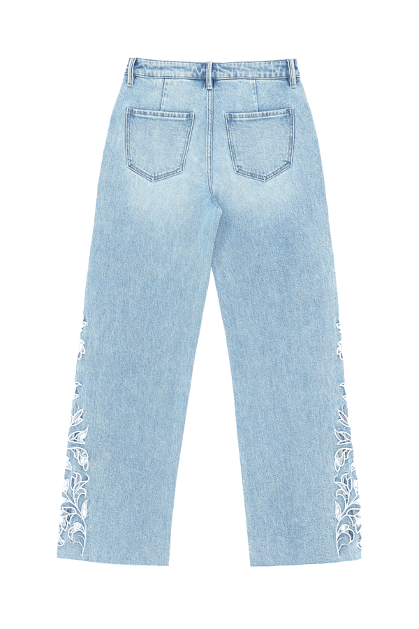 FLORA MID RISE STRAIGHT BYT5309 (BYMJ315) LIGHT BLUE