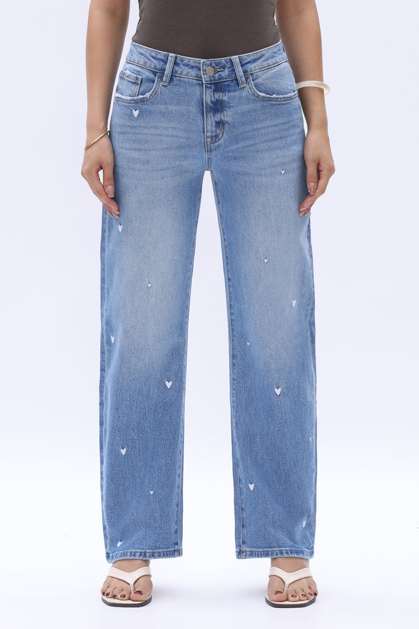 VALENTINE HIGH RISE BARREL BYOX030 (BYMJ285) MEDIUM BLUE