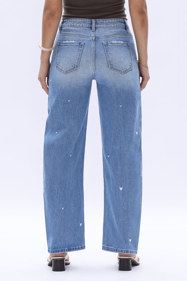 VALENTINE HIGH RISE BARREL BYOX030 (BYMJ285) MEDIUM BLUE