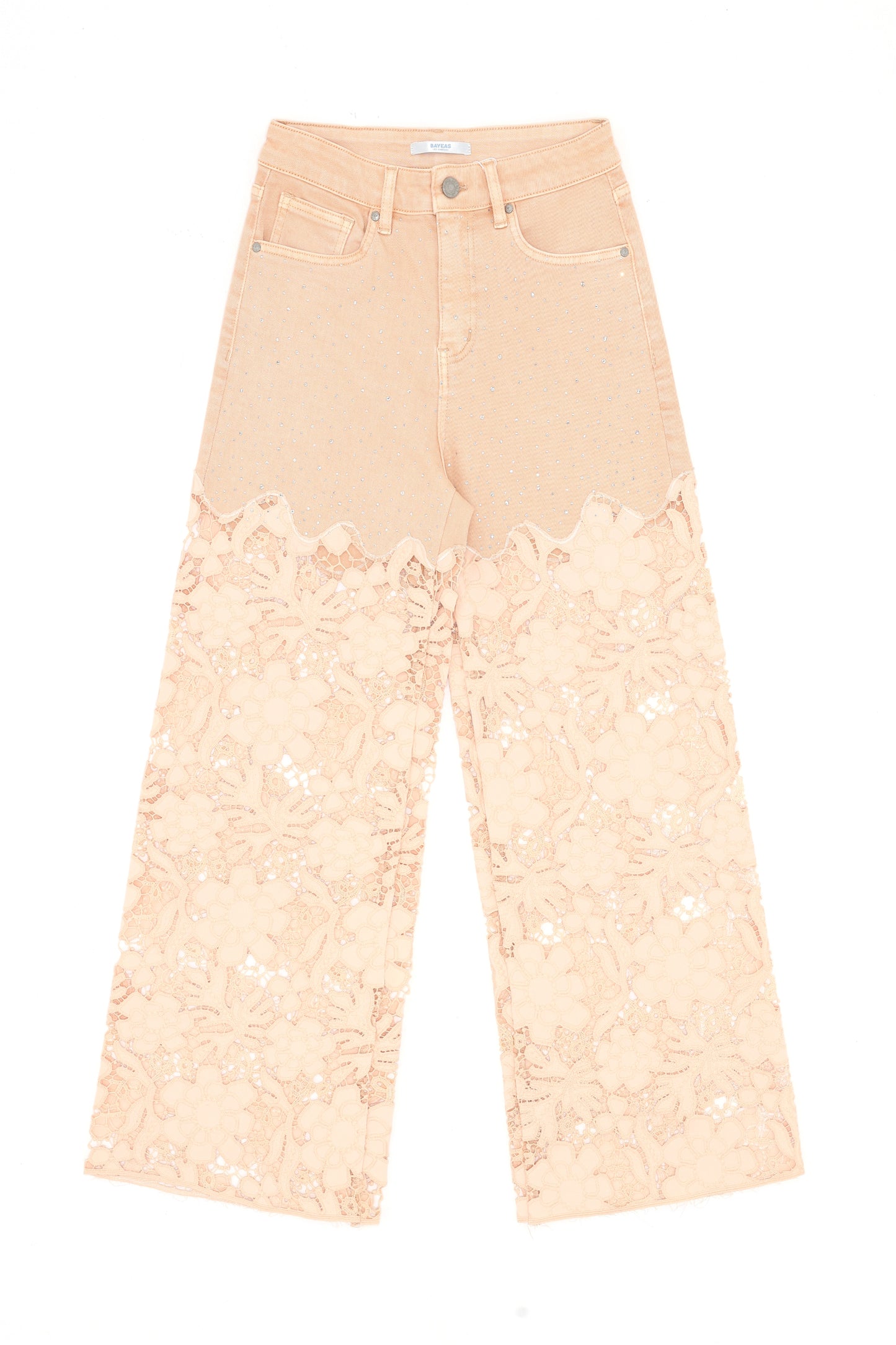FLORA HIGH RISE WIDE LEG BYW8194 (BYCK007) APRICOT