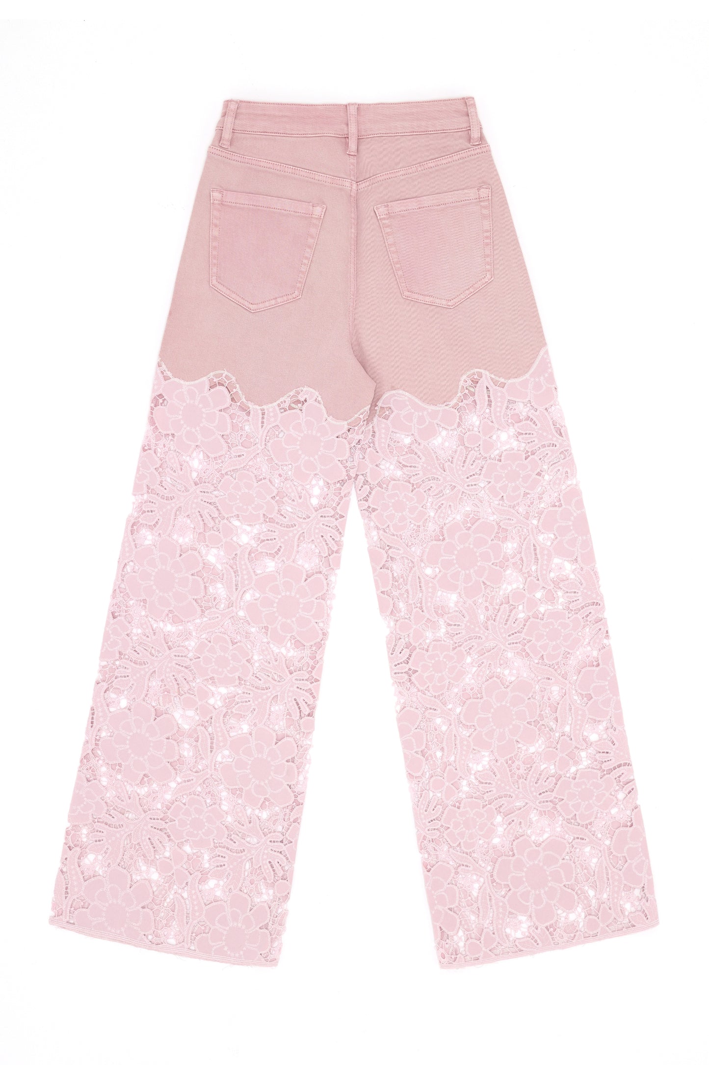 FLORA HIGH RISE WIDE LEG BYW8194 (BYCK007) LAVENDER PINK