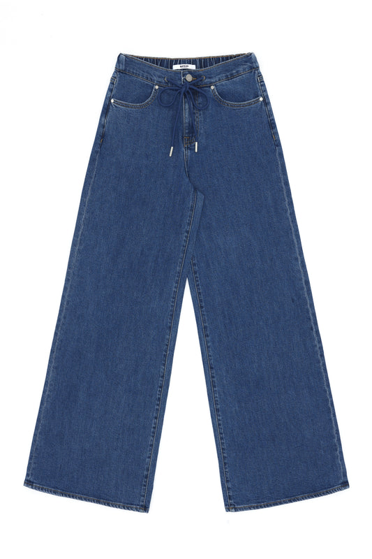 ZEPHYRINE MID RISE WIDE LEG  BYW8276R (BYJJ028R) MEDIUM BLUE