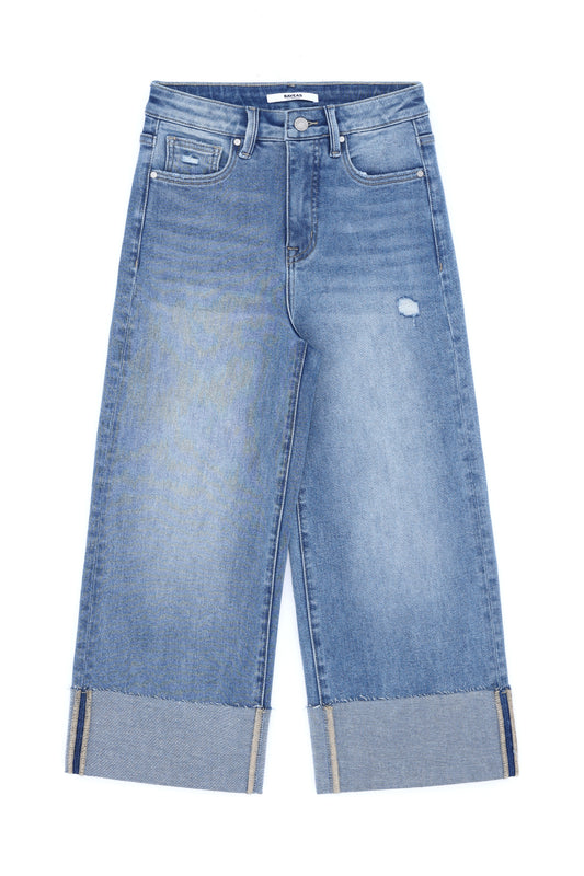 HIGH RISE WIDE LEG BYW8283 (BYMJ311) MEDIUM BLUE