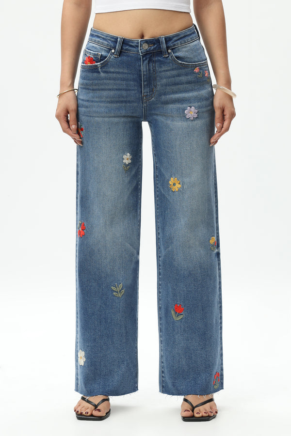 MID RISE WIDE LEG BYW8338-P
