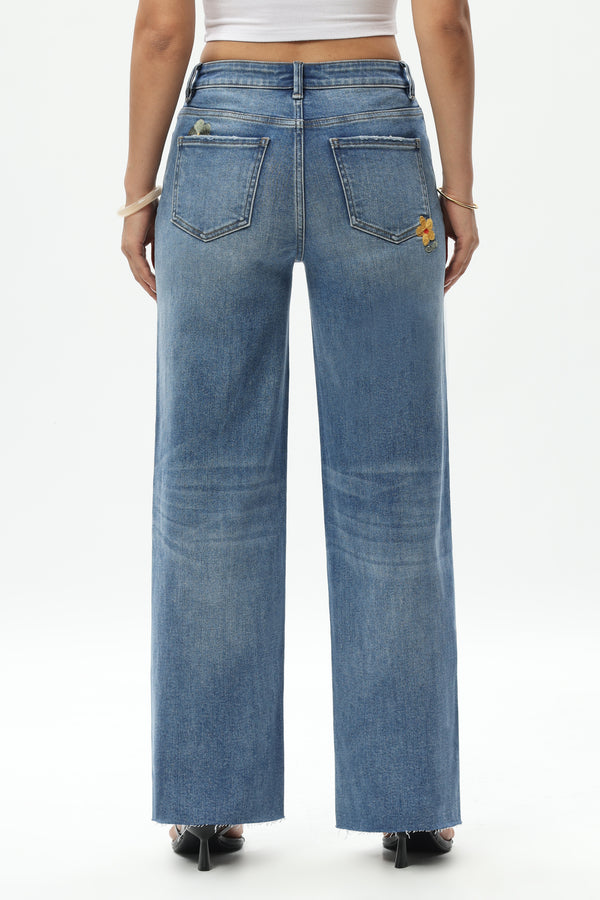 MID RISE WIDE LEG BYW8338-P