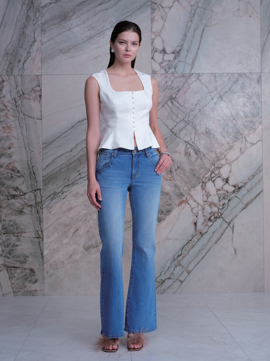 LOS ANGELES LOW RISE BOOTCUT FULL JEANS BYF1245