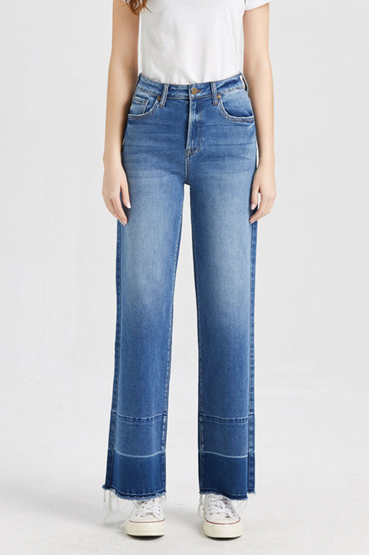 DEANIE HIGH RISE WIDE LEG JEANS BYW8008 DARK BLUE