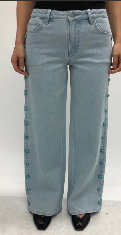NEW YORK MID RISE WIDE LEG FULL JEANS  BYW8407