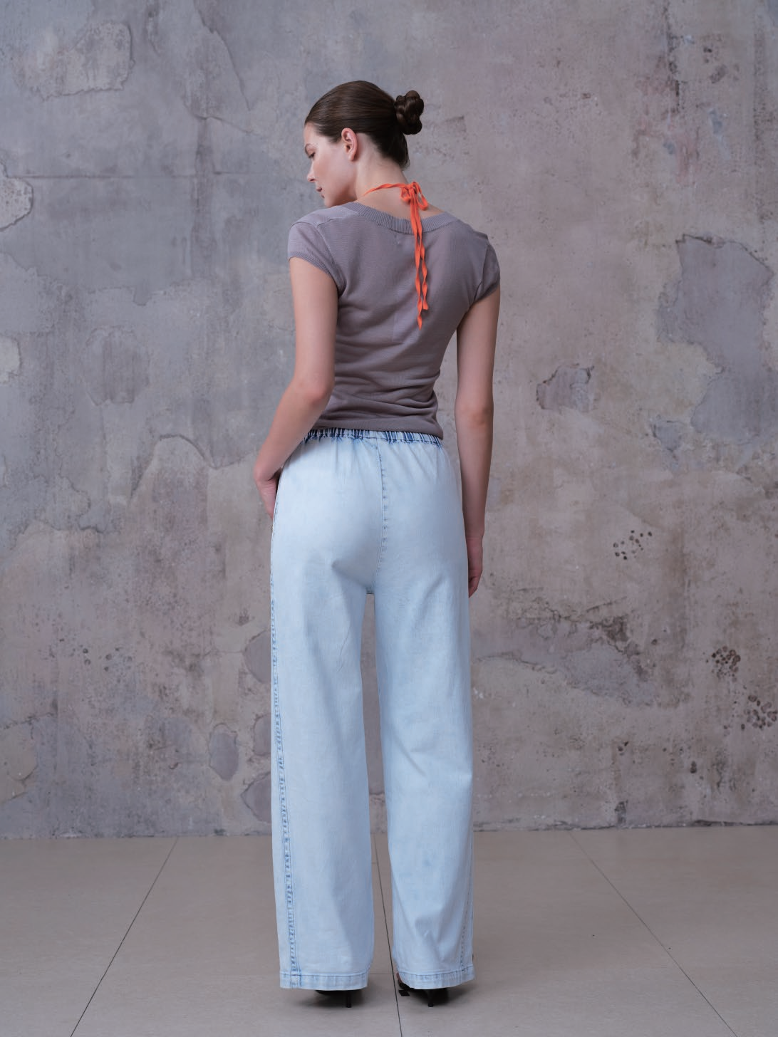NEW YORK M-HIGH RISE DROPPEDCROTCH WIDE LEG FULL JEANS BYW8412