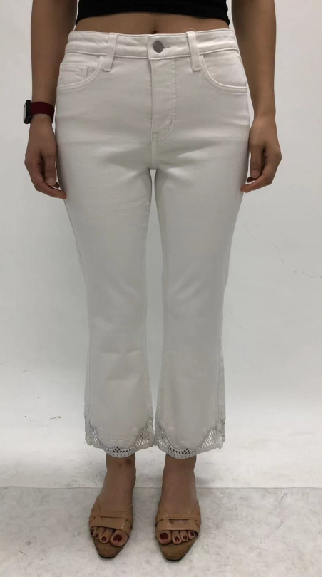 LOS ANGELES HIGH RISE BOOTCUT CROPPED PANTS BYF1255