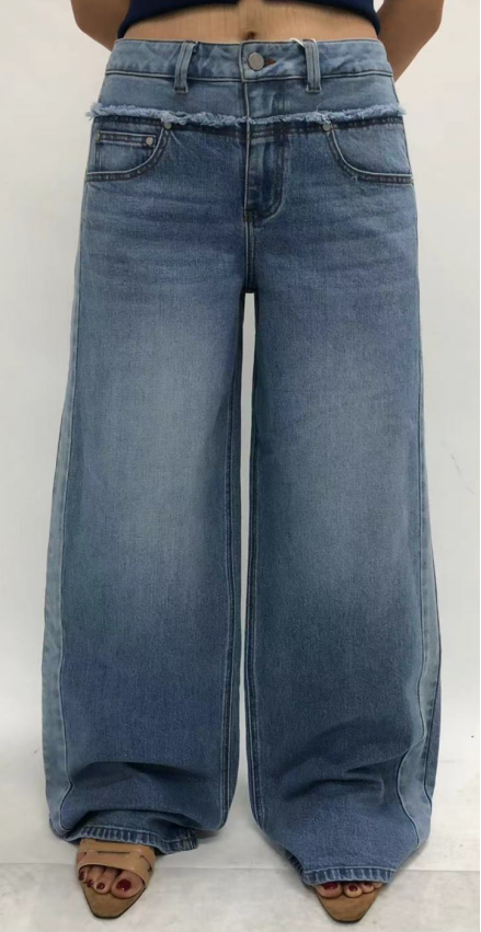 NEW YORK SUPER HIGH RISE 90'S WIDE LEG FULL JEANS BYW8452