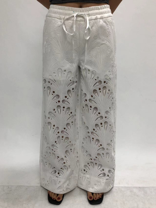 NEW YORK SUPER HIGH RISEFLARED WIDE LEGFULL PANT BYW8449