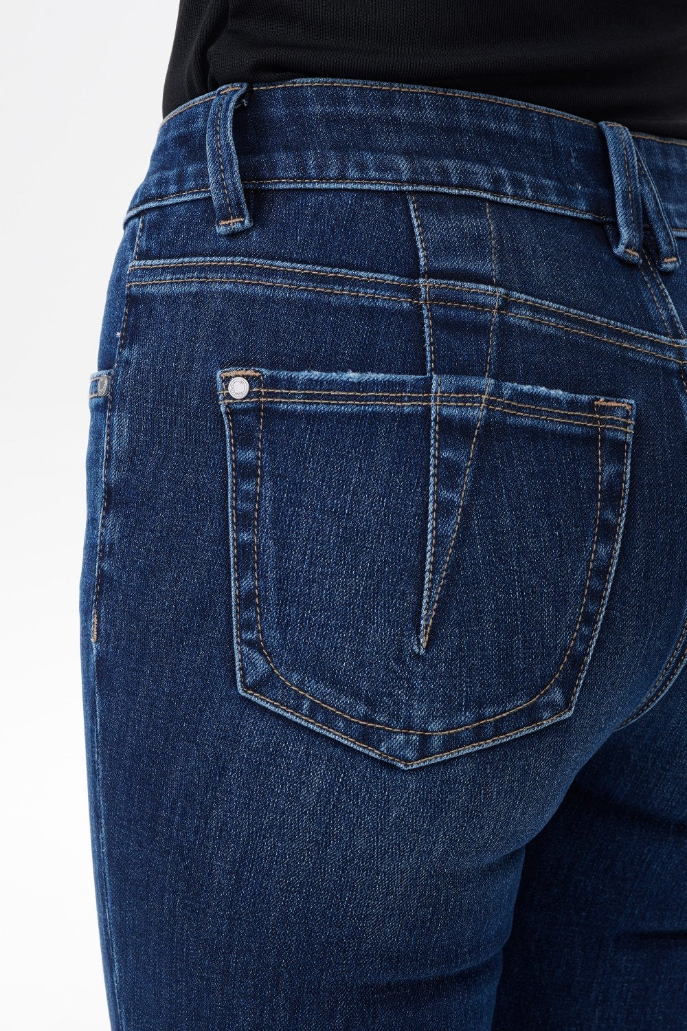 VIENNA MID RISE SKINNY ANKLE JEANS Heavy Washed Indigo