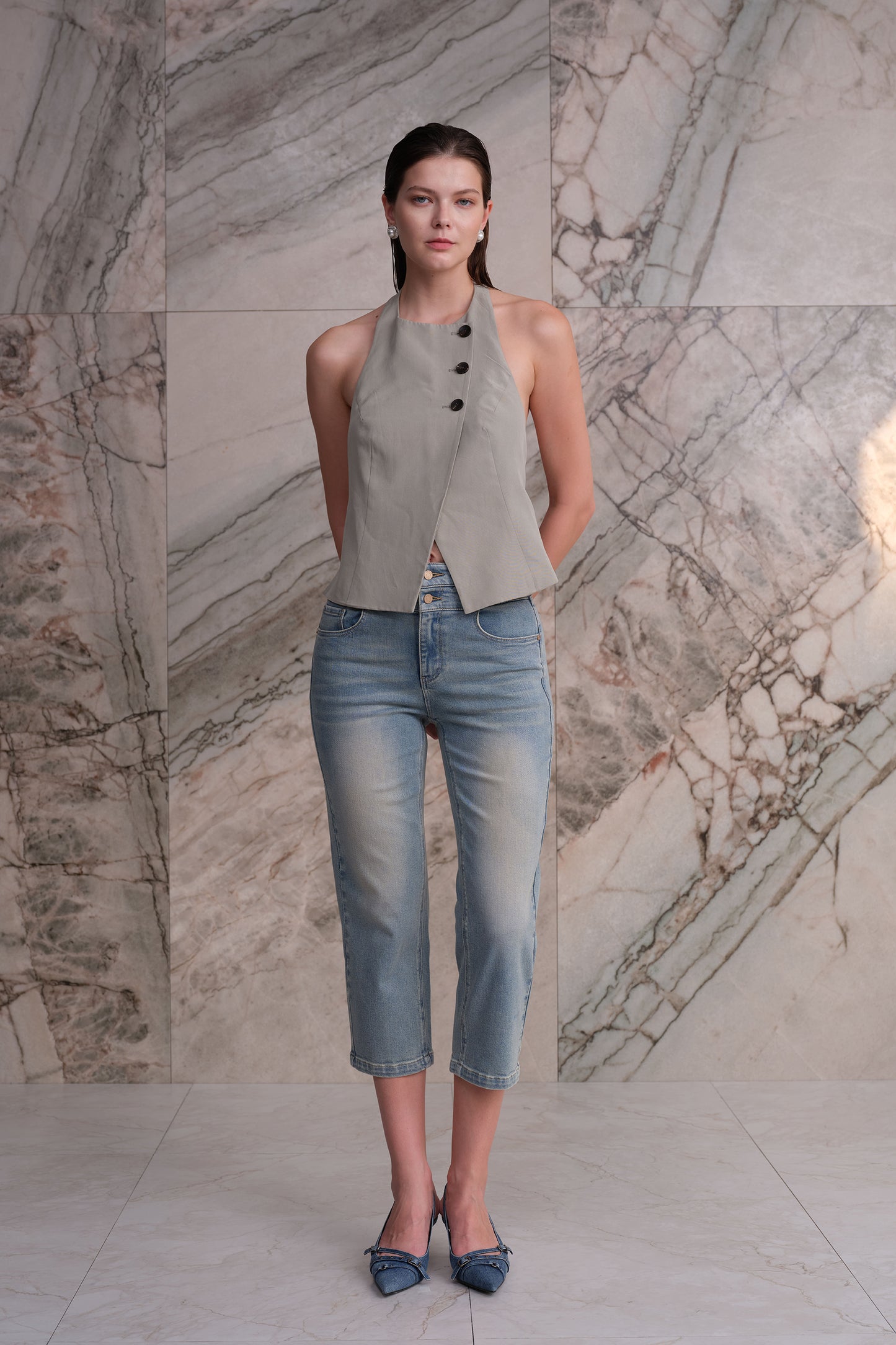 HONG KONG HIGH RISE STRAIGHT JEANS BYT5355