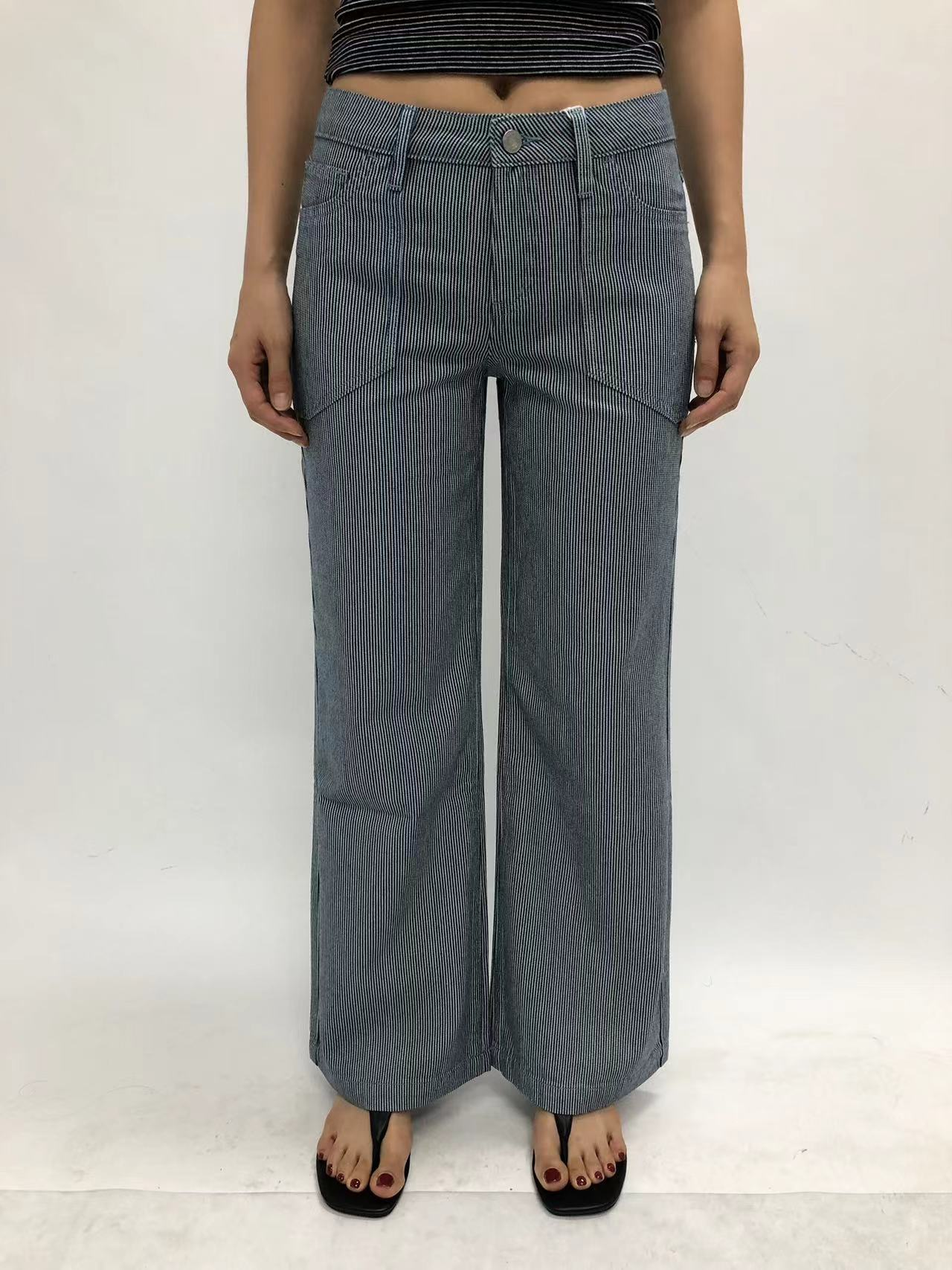 NEW YORK MID RISE RELAXED WIDE LEG FULL PANTS BYW8451