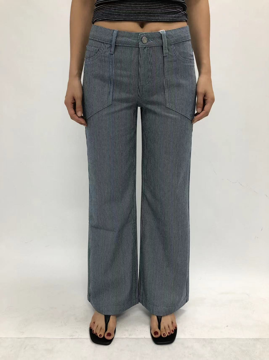 NEW YORK MID RISE RELAXED WIDE LEG FULL PANTS BYW8451