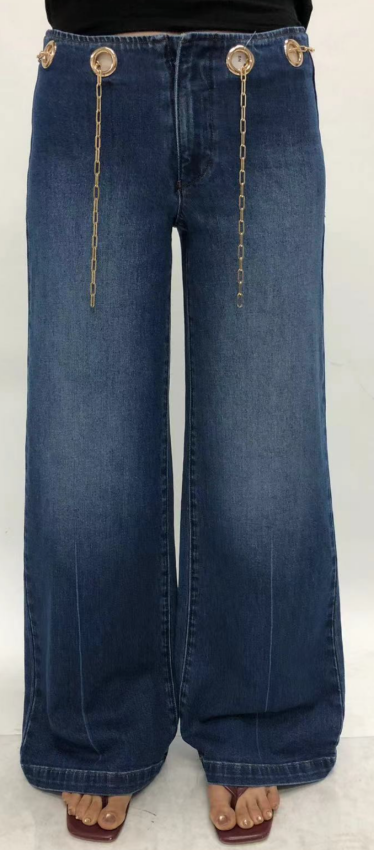 NEW YORK LOW RISE 90'S FLARED WIDE LEG FULL JEANS BYW8423