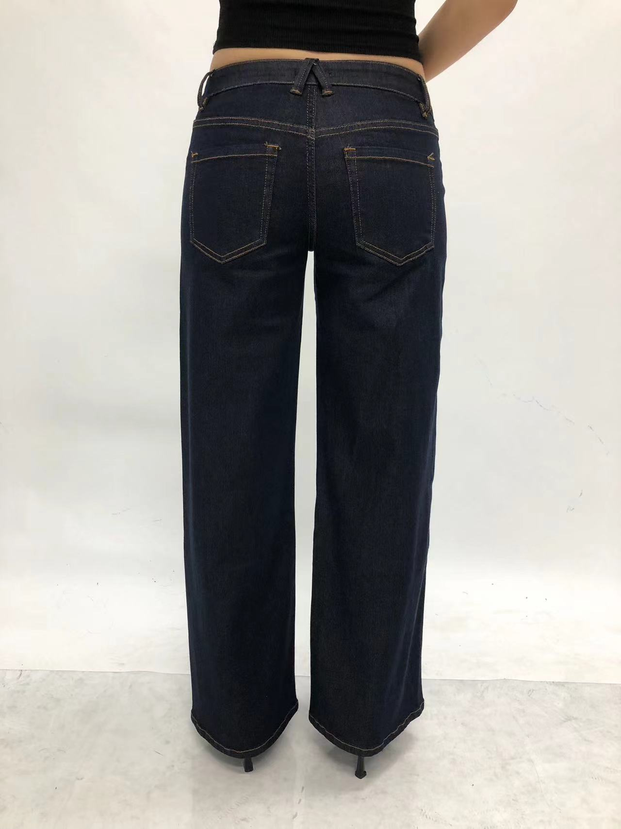 NEW YORK LOW RISE WIDE LEG FULL JEANS ETERNAL REALM