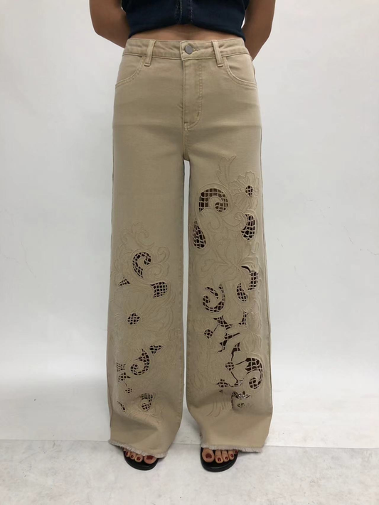 NEW YORK SUPER HIGH RISE WIDE LEG FULL JEANS BYW8445