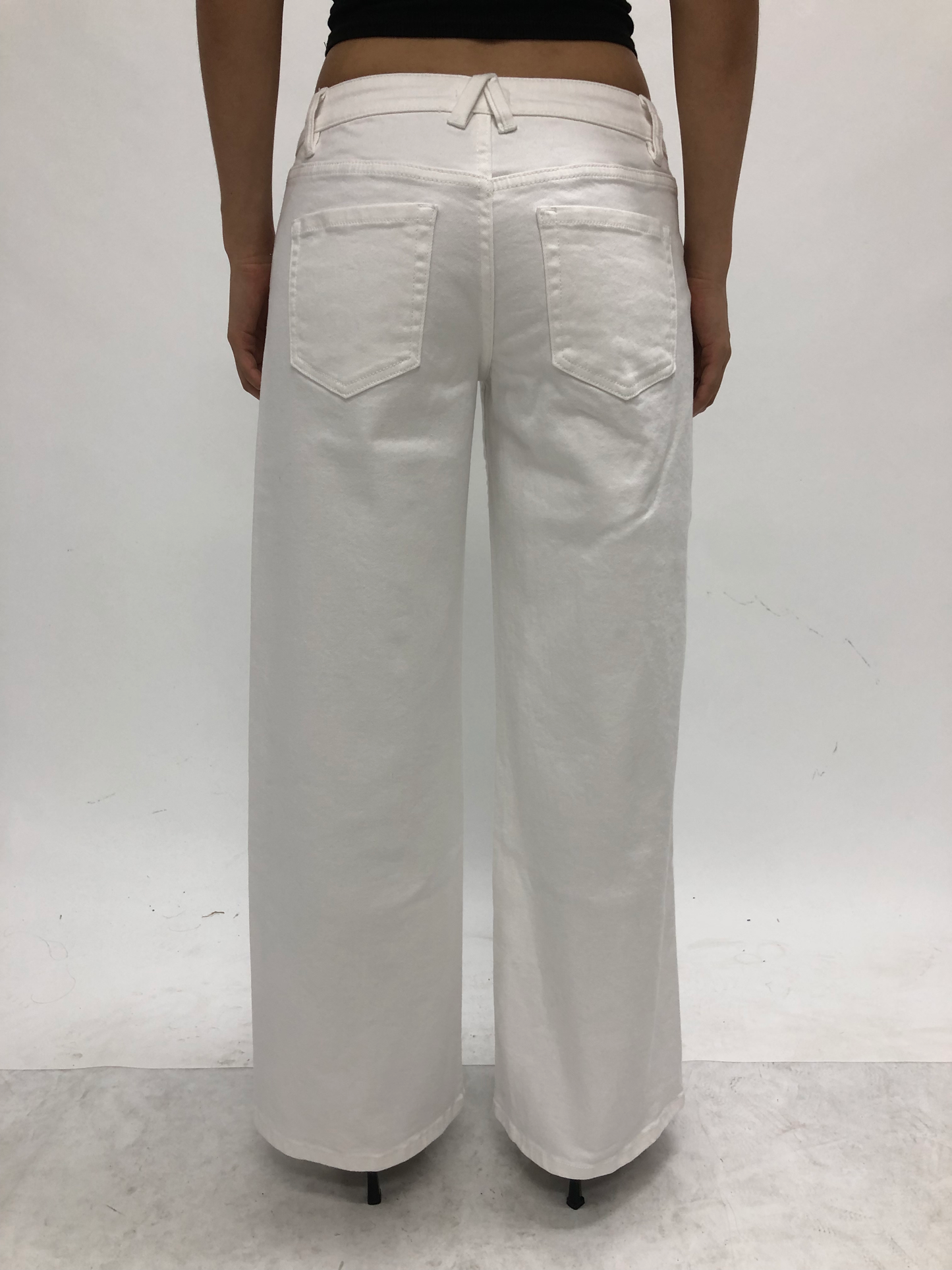 NEW YORK LOW RISE WIDE LEG FULL JEANS CLOUD REALM