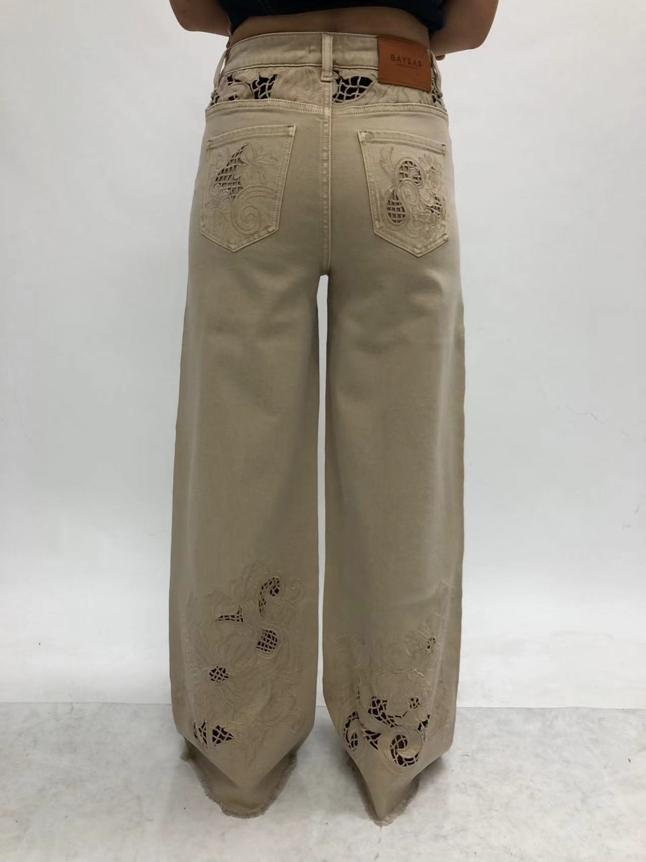 NEW YORK SUPER HIGH RISE WIDE LEG FULL JEANS BYW8445