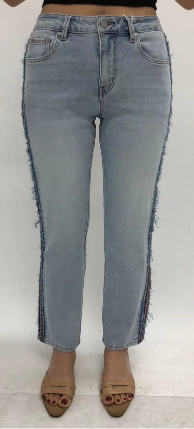 HONG KONG M-HIGH RISE CROPPED STRAIGHT JEANS  BYT5363