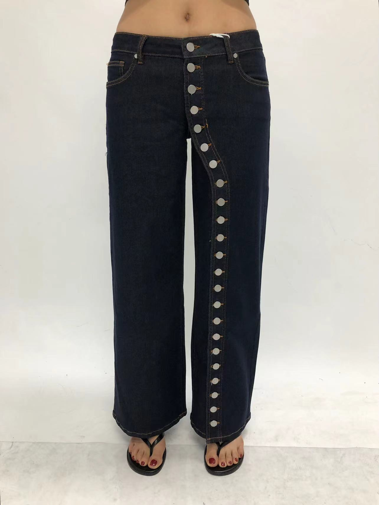 NEW YORK LOW RISE WIDE LEG FULL JEANS ETERNAL REALM