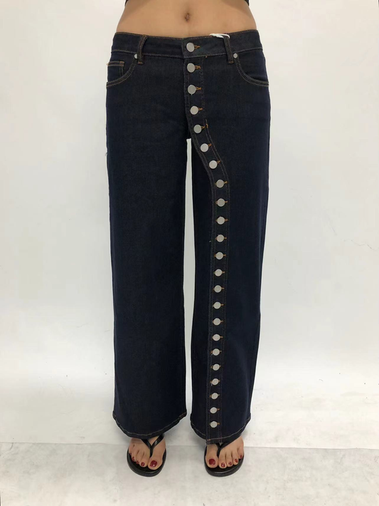 NEW YORK LOW RISE WIDE LEG FULL JEANS ETERNAL REALM