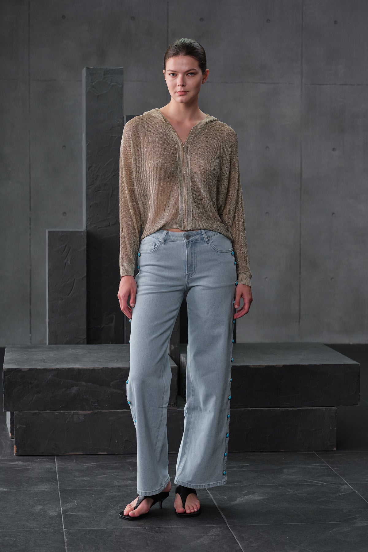 NEW YORK MID RISE WIDE LEG FULL JEANS  BYW8407