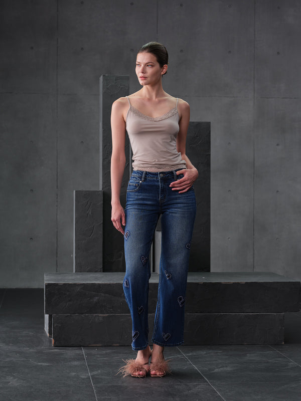 HONG KONG M-HIGH RISE STRAIGHT FULL JEANS BYT5359