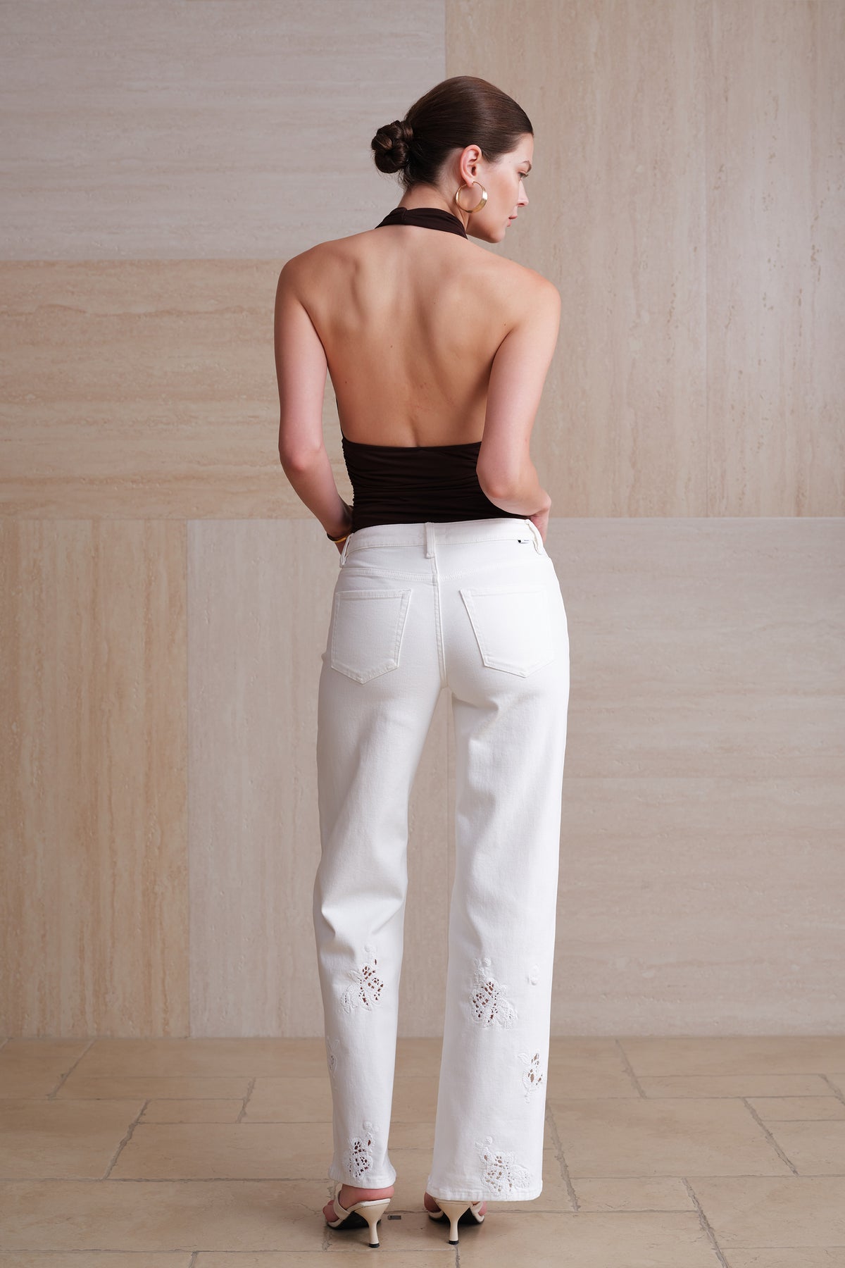 NEW YORK M-HIGH RISE WIDE LEG FULL PANTS BYW8409