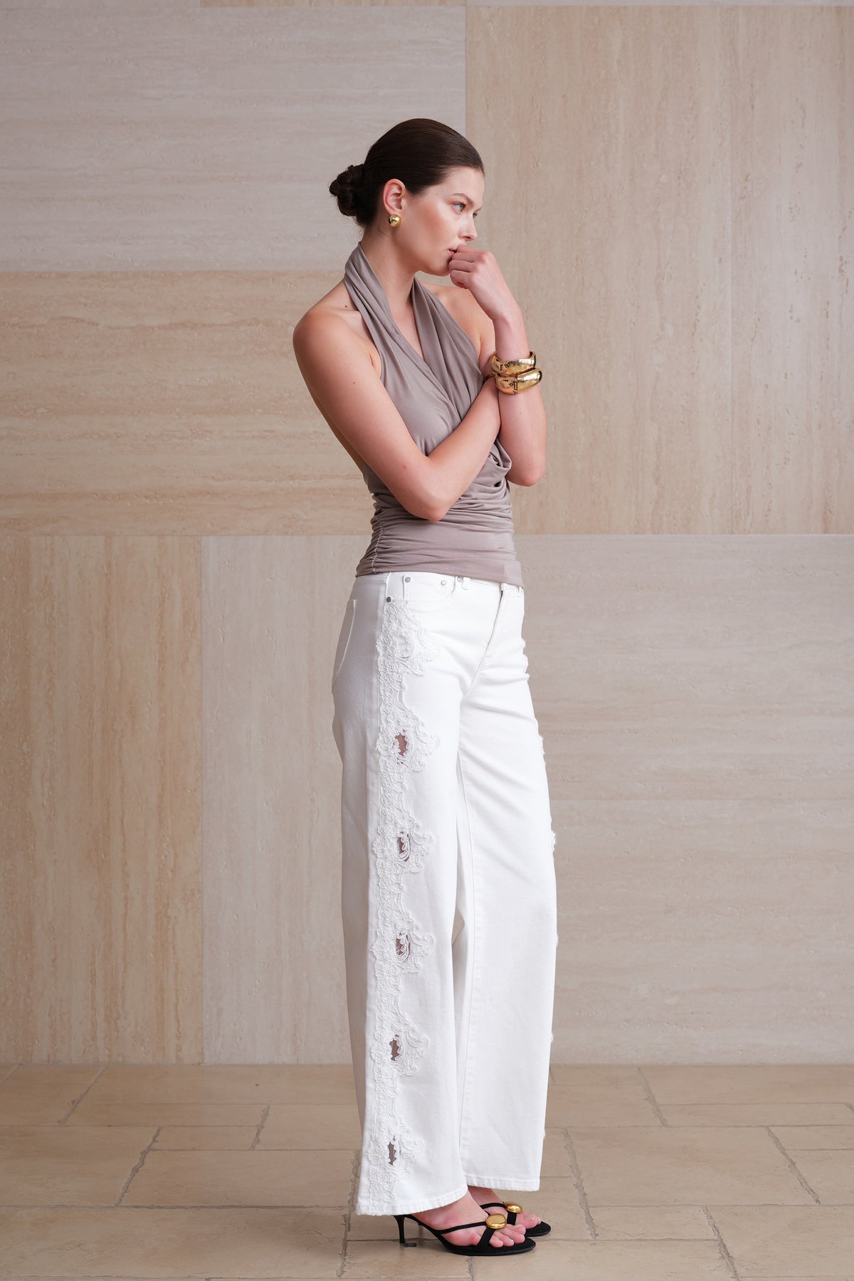 NEW YORK HIGH RISE WIDE LEG FULL PANTS BYW8436