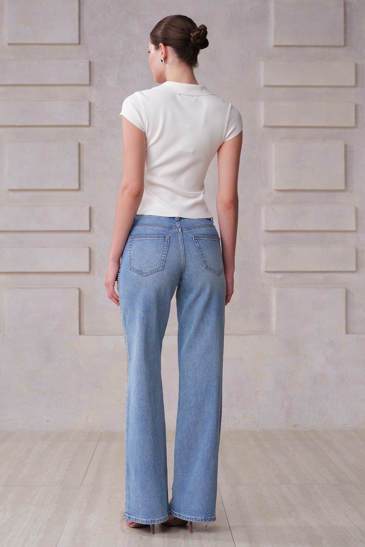 NEW YORK MID RISE WIDE LEG TALL JEANS BYW8419
