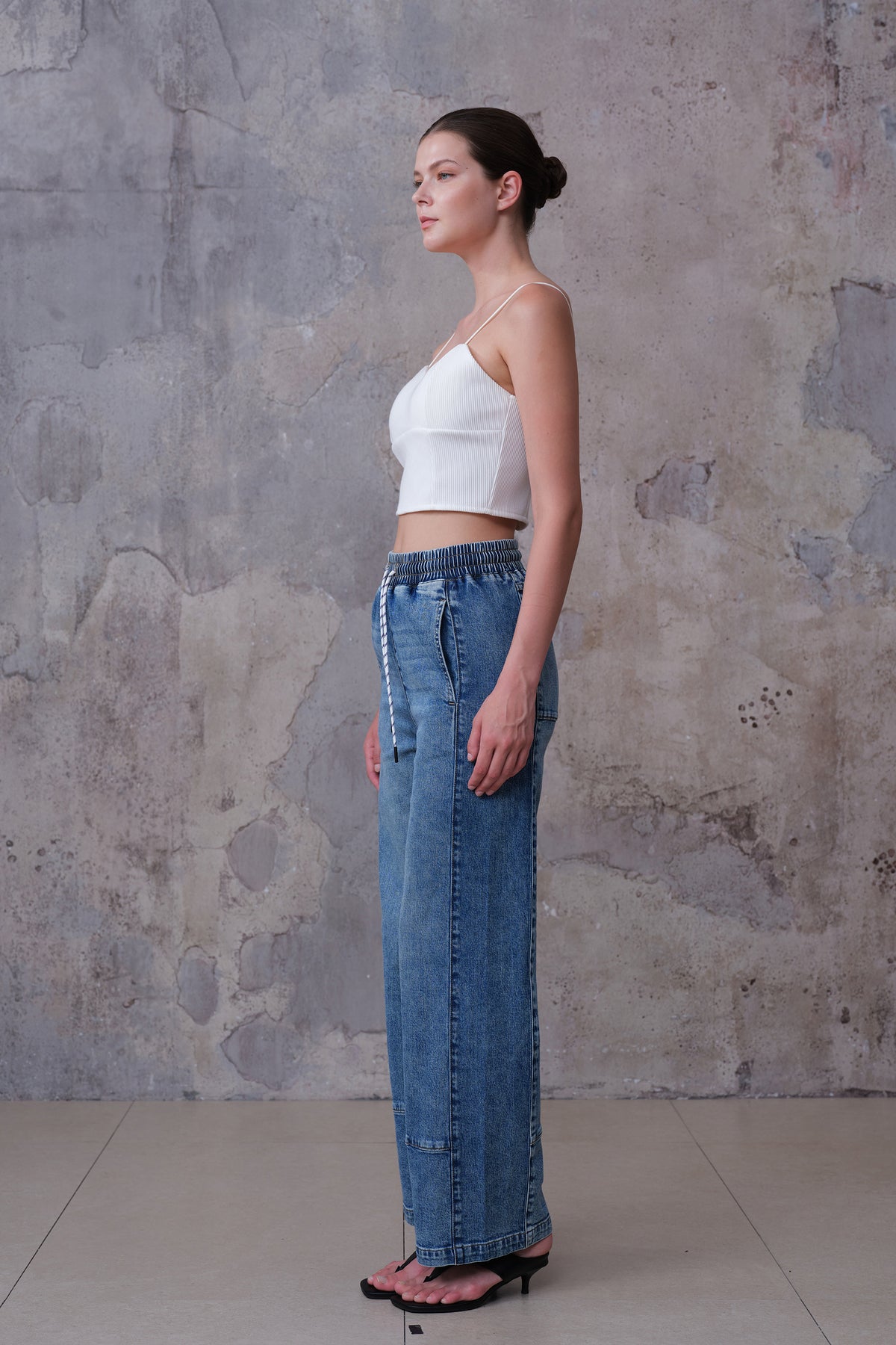 NEW YORK HIGH RISE WIDE LEG FULL JEANS BYW8413