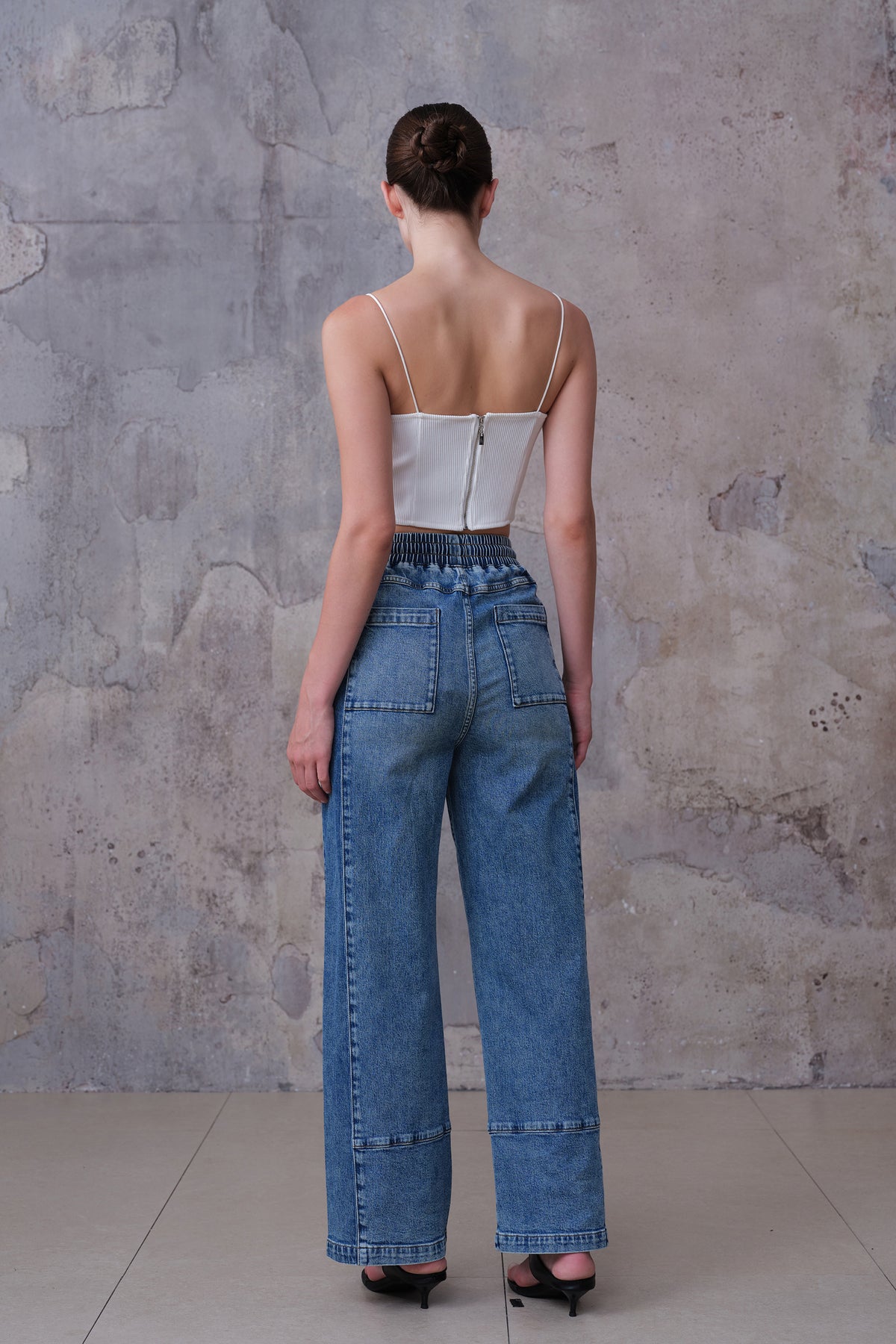 NEW YORK HIGH RISE WIDE LEG FULL JEANS BYW8413