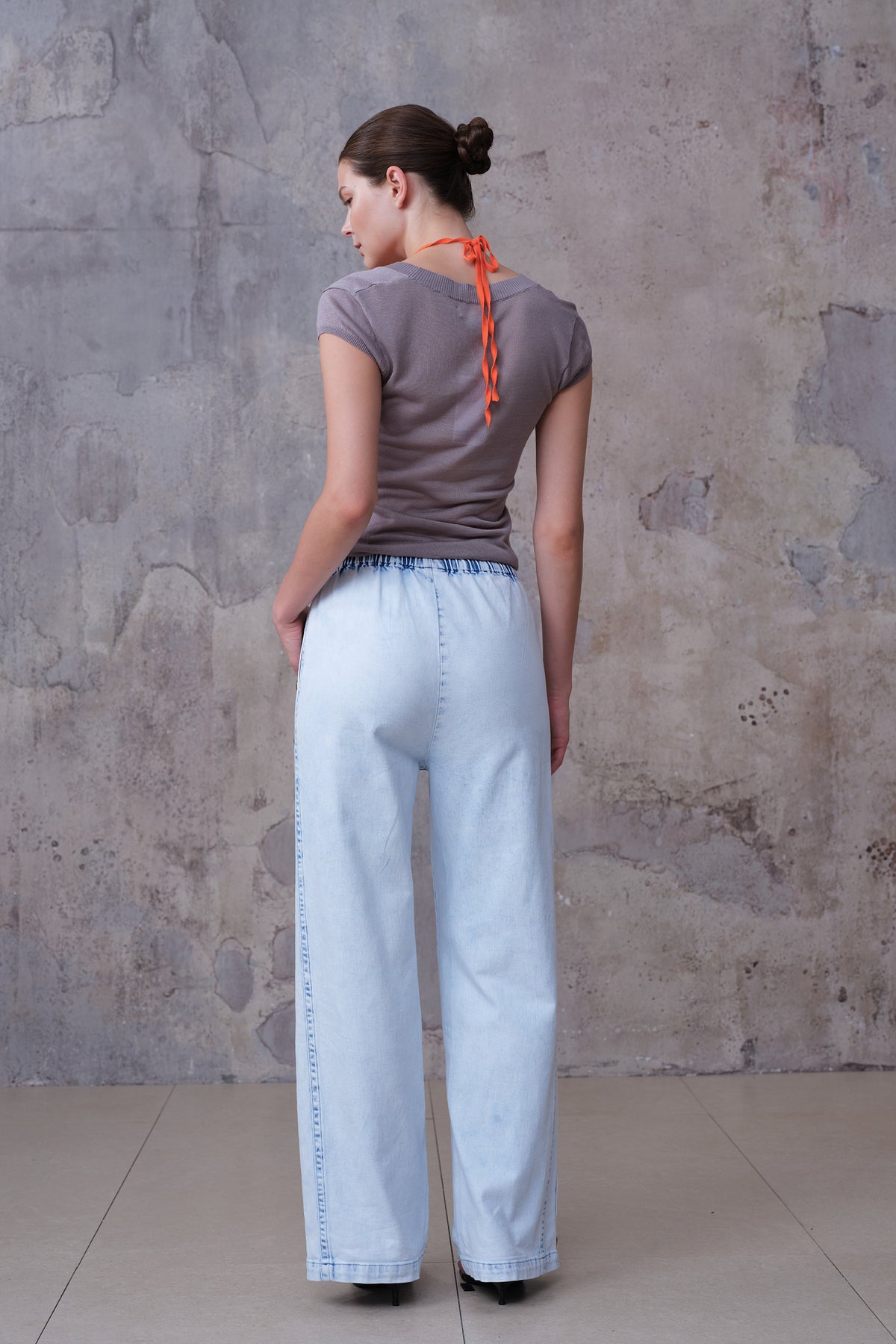 NEW YORK M-HIGH RISE DROPPEDCROTCH WIDE LEG FULL JEANS BYW8412
