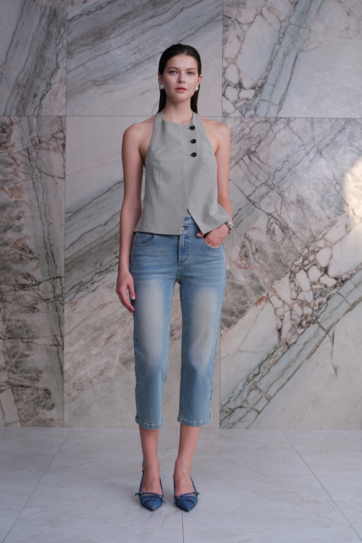 HONG KONG HIGH RISE STRAIGHT JEANS BYT5355