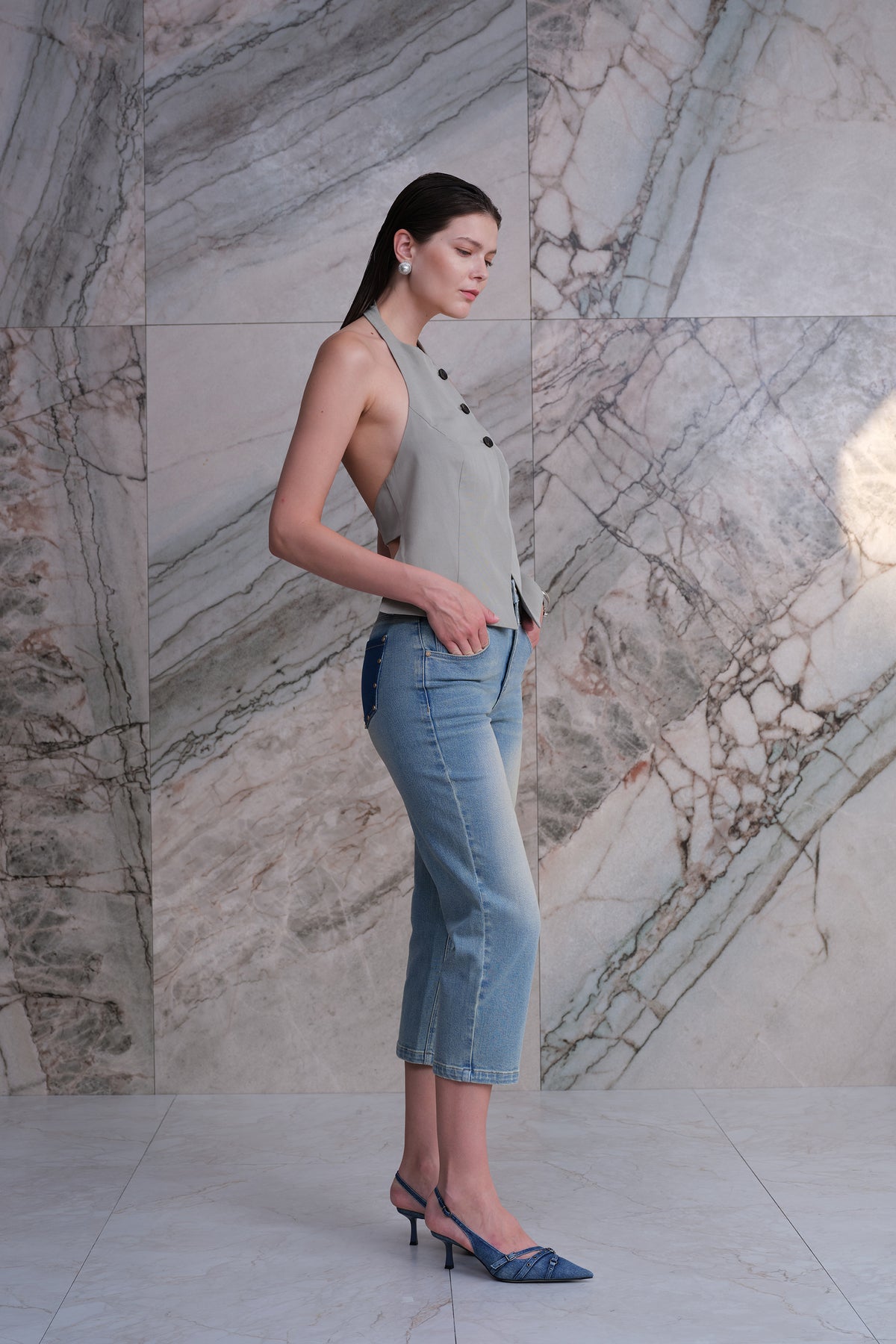 HONG KONG HIGH RISE STRAIGHT JEANS BYT5355