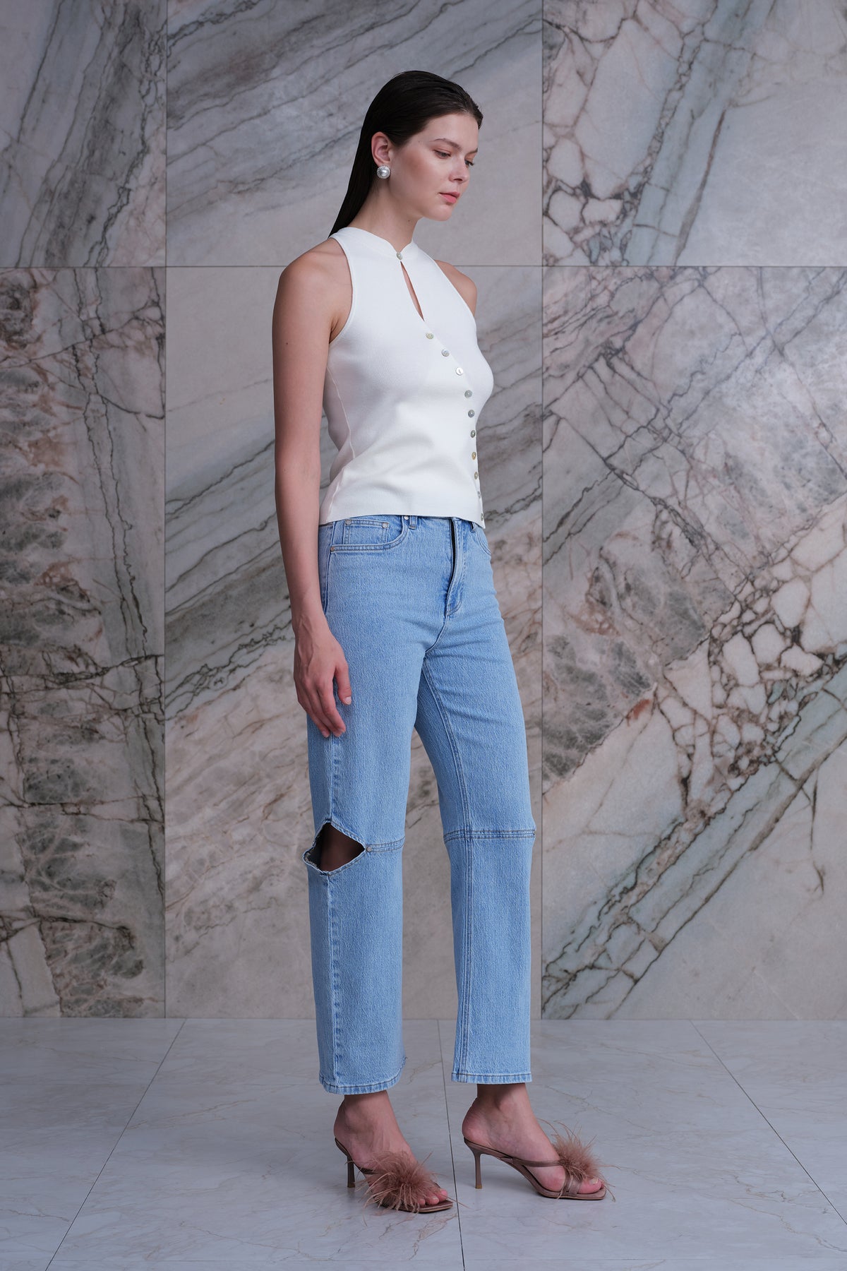 TOKYO SUPER HIGH RISE BARREL ANKLE JEANS BYOX076