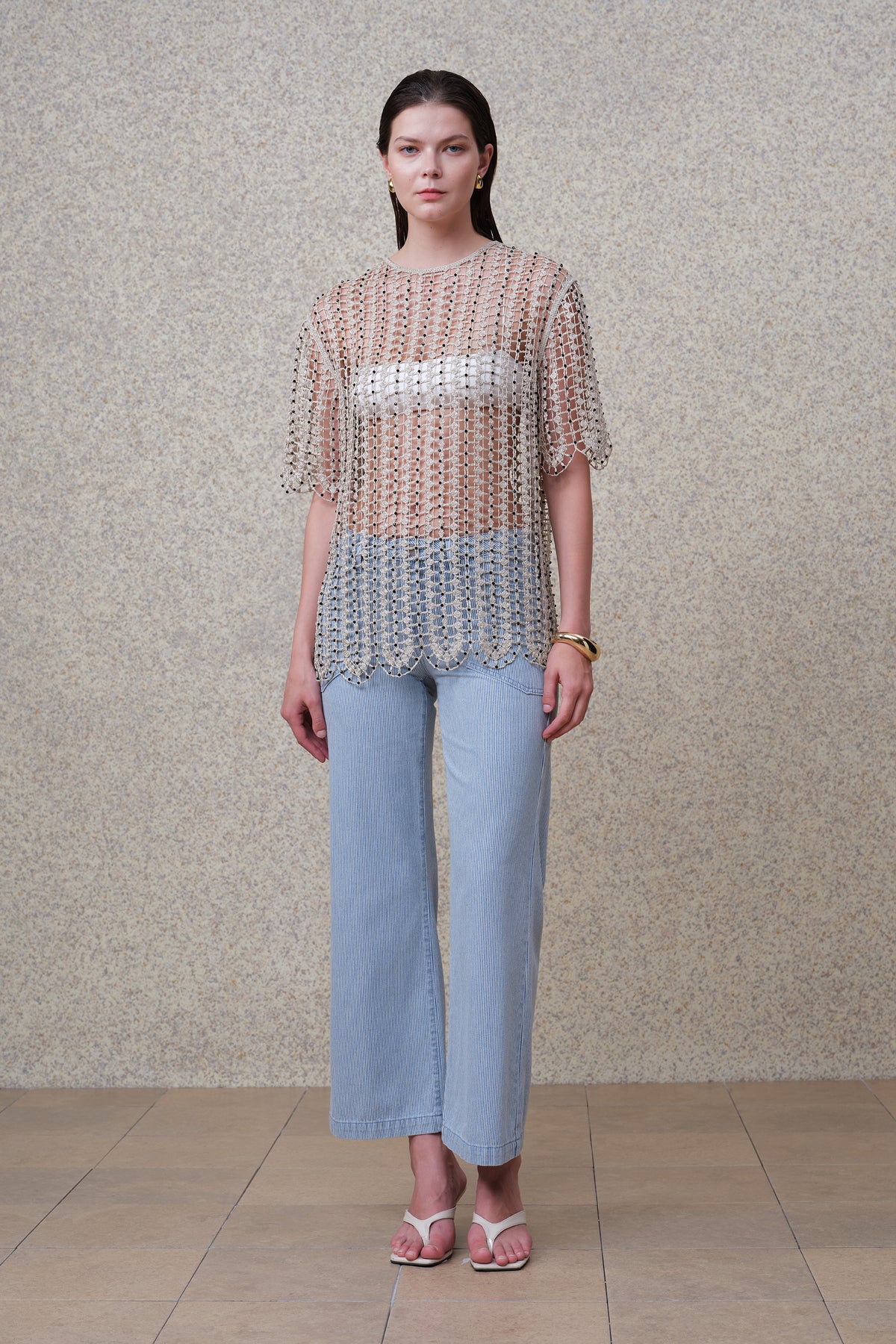 NEW YORK MID RISE RELAXED WIDE LEG FULL PANTS BYW8451