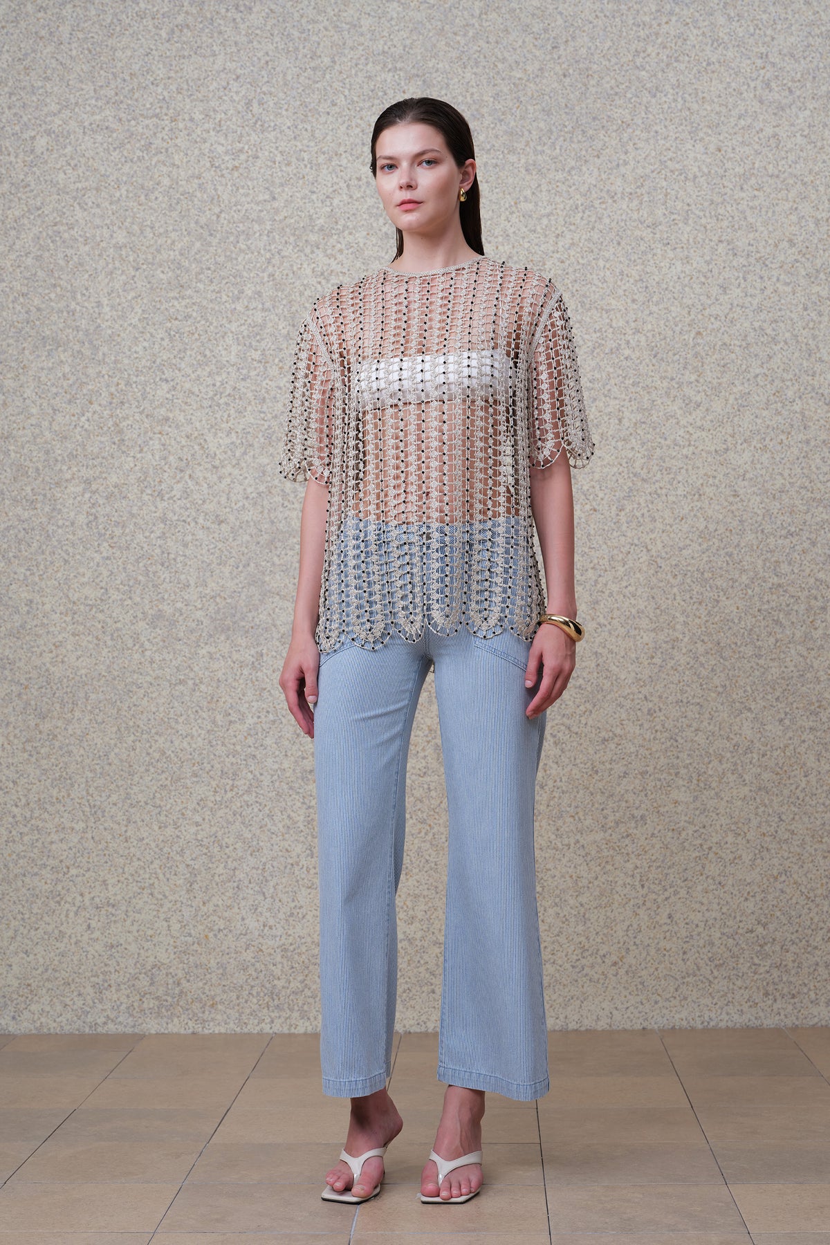NEW YORK MID RISE RELAXED WIDE LEG FULL PANTS BYW8451