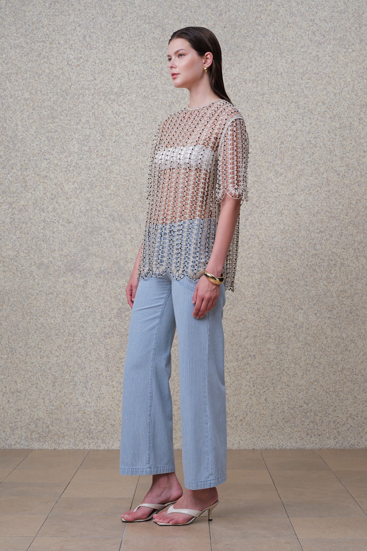 NEW YORK MID RISE RELAXED WIDE LEG FULL PANTS BYW8451